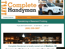 Tablet Screenshot of completehandyman.biz